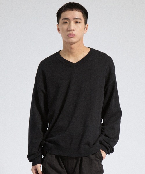 Parts Lab.(パーツラボ)の「【Parts Lab.】Basic Cotton Linen Kint PO / ベーシックコットンリネンニットプルオーバー(ニット/セーター・メンズ・ブラック/ブラウン/オフホワイト・L/M/S)」の19枚目の写真