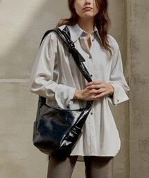 CHRISTINE PROJECT（クリスティンプロジェクト）の「REBORN BAG SMALL (SHINY BLACK PEPPER)（ショルダーバッグ）」