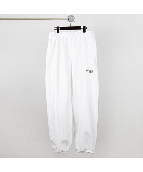 Gang Logo Jogger Pants_White