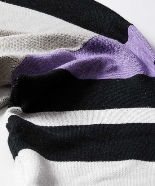 Felt-Maglietta（フェルトマリエッタ）の「[ROUXDI PERFE ルゥディパフィー]カラーブロック復刻デザインニット（ニット/セーター・メンズ・パープル/ブラウン・X-LARGE/LARGE/MEDIUM）」の6枚目の写真
