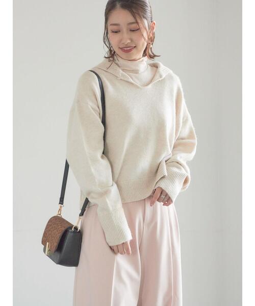 Te chichi（テチチ）の「【宮本茉由着用】カラータートルインナー（Tシャツ/カットソー・レディース・ベージュ/ピンク/グレー/サックスブルー・F）」の8枚目の写真