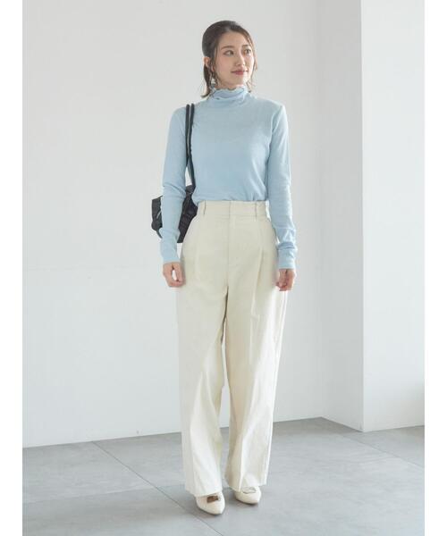 Te chichi（テチチ）の「【宮本茉由着用】カラータートルインナー（Tシャツ/カットソー・レディース・ベージュ/ピンク/グレー/サックスブルー・F）」の13枚目の写真