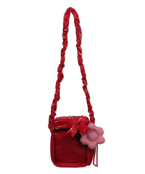 WEGO(ウィゴー)の「WEGO/きらふわパフィ痛ショルダー(ショルダーバッグ・レディース・ブラック/ライトパープル/グリーン系その他/サックスブルー/レッド/ホワイト/ライトピンク・FREE)」の7枚目の写真