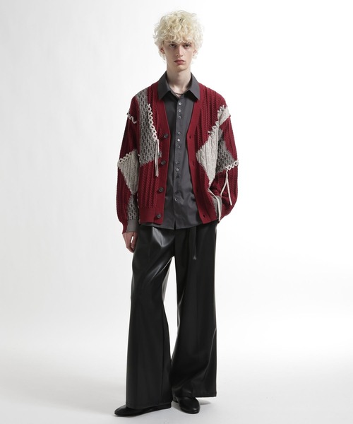 HARE（ハレ）の「ボタンデザインブロードシャツ(HARE)（シャツ/ブラウス・メンズ・グレー/サックスブルー/ブラック・FREE）」の6枚目の写真