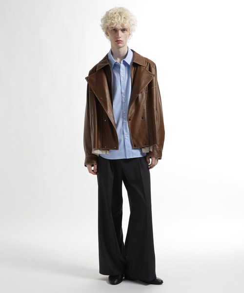 HARE（ハレ）の「ボタンデザインブロードシャツ(HARE)（シャツ/ブラウス・メンズ・グレー/サックスブルー/ブラック・FREE）」の11枚目の写真