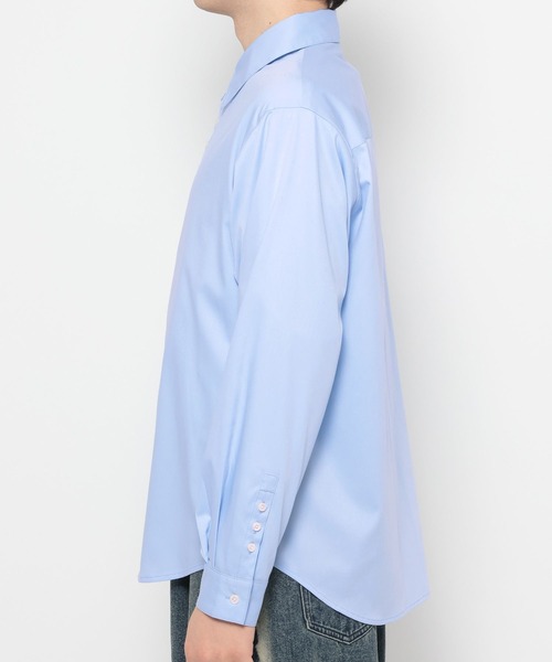 HARE（ハレ）の「ボタンデザインブロードシャツ(HARE)（シャツ/ブラウス・メンズ・グレー/サックスブルー/ブラック・FREE）」の20枚目の写真