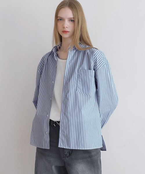 LILL(リル)の「コットンタッチイージーケアブロードレギュラーシャツ(シャツ/ブラウス・メンズ・ブルー系/チャコールグレー/ホワイト/サックスブルー・XL/L/M/S)」の7枚目の写真