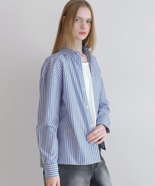 LILL(リル)の「コットンタッチイージーケアブロードレギュラーシャツ(シャツ/ブラウス・メンズ・ブルー系/チャコールグレー/ホワイト/サックスブルー・XL/L/M/S)」の8枚目の写真