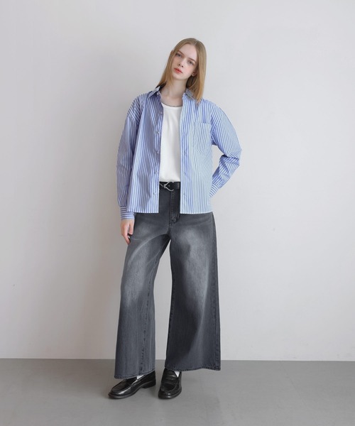 LILL(リル)の「コットンタッチイージーケアブロードレギュラーシャツ(シャツ/ブラウス・メンズ・ブルー系/チャコールグレー/ホワイト/サックスブルー・XL/L/M/S)」の9枚目の写真