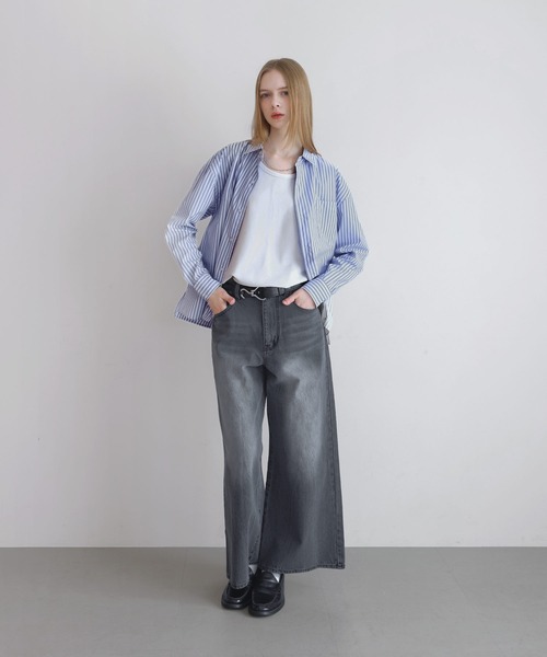 LILL(リル)の「コットンタッチイージーケアブロードレギュラーシャツ(シャツ/ブラウス・メンズ・ブルー系/チャコールグレー/ホワイト/サックスブルー・XL/L/M/S)」の11枚目の写真