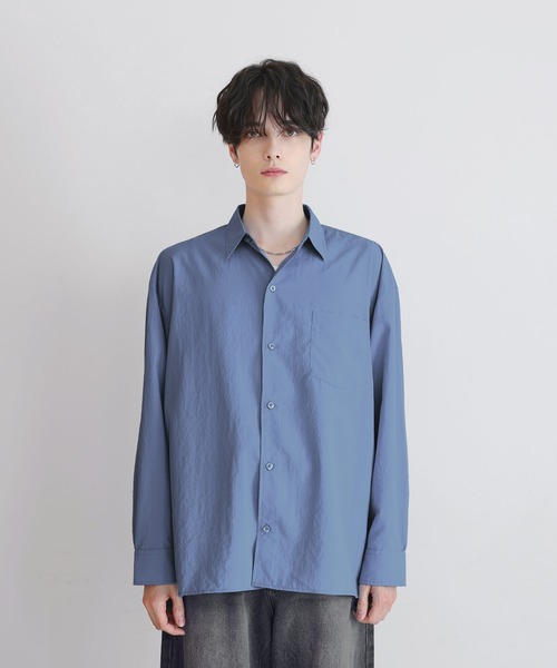 LILL(リル)の「コットンタッチイージーケアブロードレギュラーシャツ(シャツ/ブラウス・メンズ・ブルー系/チャコールグレー/ホワイト/サックスブルー・XL/L/M/S)」の21枚目の写真