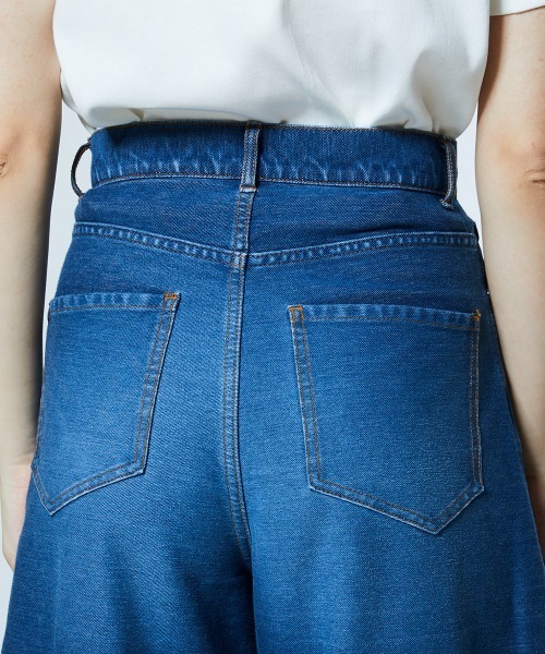 DOUBLE STANDARD CLOTHING（ダブルスタンダードクロージング）の「ユーズド加工 ニットデニムパンツ（デニムパンツ・レディース・インディゴブルー・34/36/38）」の10枚目の写真