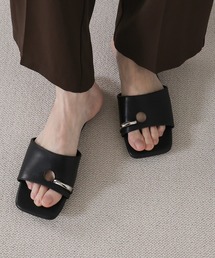select MOCA | スクエアトゥリングフラットトングサンダル(サンダル)