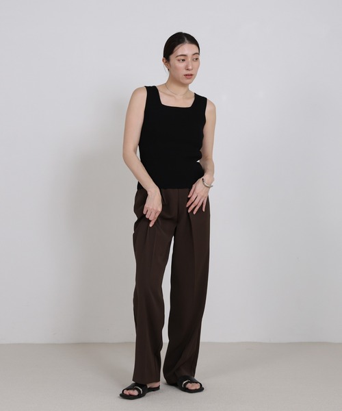 select MOCA(セレクトモカ)の「スクエアトゥリングフラットトングサンダル(サンダル・レディース・ブラウン/ブラック/アイボリー・LARGE/MEDIUM/SMALL)」の5枚目の写真