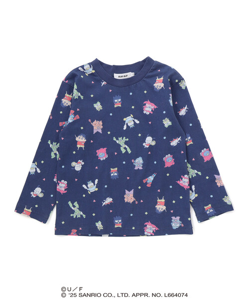 SLAP SLIP（スラップスリップ）の「【原作クレヨンしんちゃん×はぴだんぶい×SLAPSLIP】フロントプリント半袖Tシャツ+総柄長袖Tシャツ2点セット(80~120cm)（Tシャツ/カットソー・キッズ・ブルー/オフホワイト・120cm/110cm/80ｃｍ/90cm/100cm）」の14枚目の写真