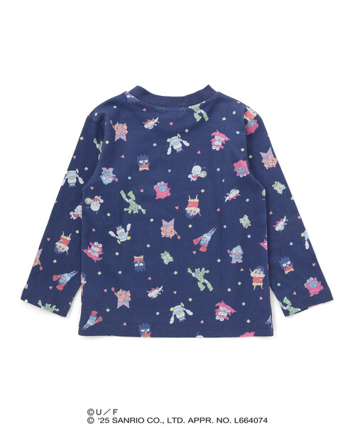 SLAP SLIP（スラップスリップ）の「【原作クレヨンしんちゃん×はぴだんぶい×SLAPSLIP】フロントプリント半袖Tシャツ+総柄長袖Tシャツ2点セット(80~120cm)（Tシャツ/カットソー・キッズ・ブルー/オフホワイト・120cm/110cm/80ｃｍ/90cm/100cm）」の15枚目の写真