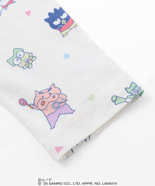 SLAP SLIP（スラップスリップ）の「【原作クレヨンしんちゃん×はぴだんぶい×SLAPSLIP】フロントプリント半袖Tシャツ+総柄長袖Tシャツ2点セット(80~120cm)（Tシャツ/カットソー・キッズ・ブルー/オフホワイト・120cm/110cm/80ｃｍ/90cm/100cm）」の22枚目の写真