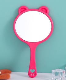 Mignonjour（ミニョンジュール）の「FReePLACe/くま 持ち手付き ミラー X12749（手鏡/メイクミラー）」