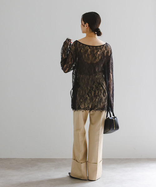 Noble　サラサシアーレースブラウス　ホワイト NOBLE（ノーブル） ブラウス シャツ 「追加」サラサシアーレース