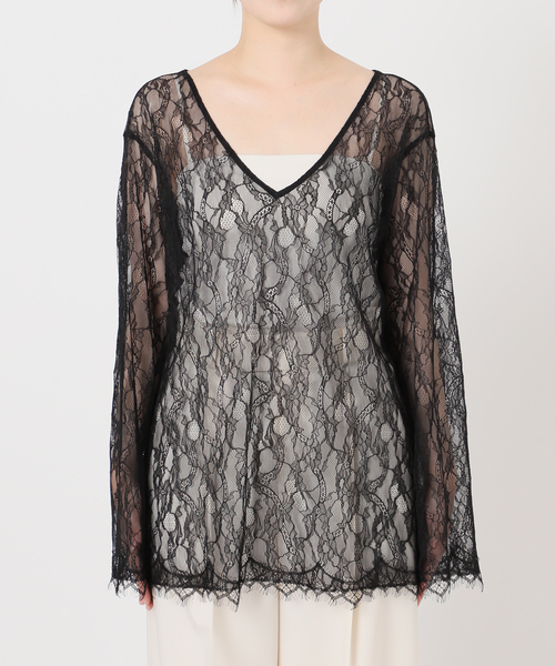 追加》サラサシアーレースブラウス（シャツ/ブラウス）｜NOBLE