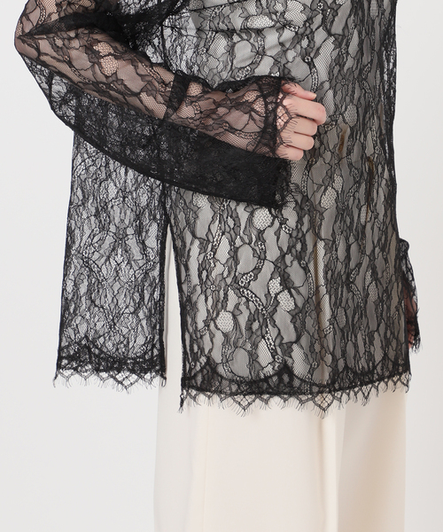 追加》サラサシアーレースブラウス（シャツ/ブラウス）｜NOBLE