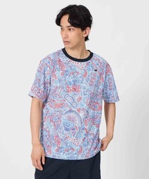 【ルコックスポルティフ】吸汗/UV カット/サンスクリーン 遮熱 リゾートグラフィック半袖 Tシャツ