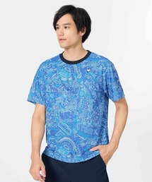 【ルコックスポルティフ】吸汗/UV カット/サンスクリーン 遮熱 リゾートグラフィック半袖 Tシャツ