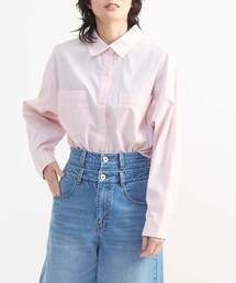 BACK STAR★ OXFORD SHORT SHIRT