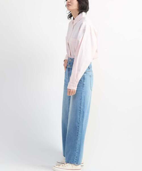 CONVERSE TOKYO(コンバーストウキョウ)の「BACK STAR★ OXFORD SHORT SHIRT(シャツ/ブラウス・レディース・サックスブルー/ブラック/ピンク/ミント・FREE)」の10枚目の写真