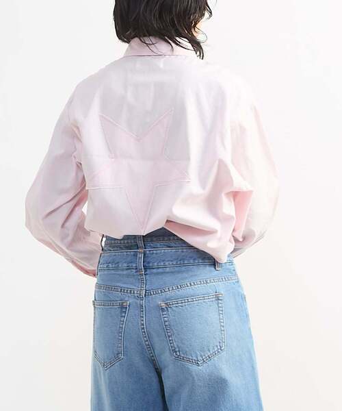 CONVERSE TOKYO(コンバーストウキョウ)の「BACK STAR★ OXFORD SHORT SHIRT(シャツ/ブラウス・レディース・サックスブルー/ブラック/ピンク/ミント・FREE)」の11枚目の写真