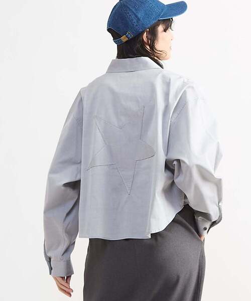 CONVERSE TOKYO(コンバーストウキョウ)の「BACK STAR★ OXFORD SHORT SHIRT(シャツ/ブラウス・レディース・サックスブルー/ブラック/ピンク/ミント・FREE)」の12枚目の写真