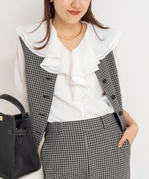 NOLLEY’S | ウォッシャブルラッフルカラーブラウス(シャツ/ブラウス)