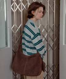 ANC SUEDE HOBO BAG_DARK BROWN