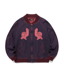 NICE GHOST CLUB（ナイスゴーストクラブ）の「NEW HEAVEN DENIM SOUVENIR JACKET_RED(NG2FSUJ201A)（デニムジャケット）」