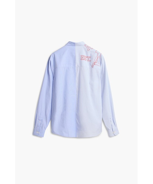 Desigual(デシグアル)の「ナンバリング刺繍ロングスリーブシャツ(シャツ/ブラウス・メンズ・ブルー・S/M/L/XL)」の3枚目の写真