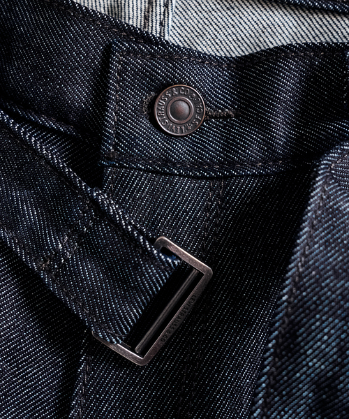 417 EDIFICE（フォーワンセブンエディフィス）の「追加 LEVI’S(R)/リーバイス(R) 別注 TWISTED BELTED デニムパンツ L30（デニムパンツ・メンズ・ネイビー・28/30/32/34/36）」の3枚目の写真