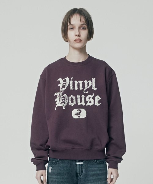THEVINYLHOUSE(ザバイニルハウス)の「QUESTION MARK SWEATSHIRT PURPLE (VH2ESUM440A)(スウェット・メンズ・その他・L/M/S)」の4枚目の写真