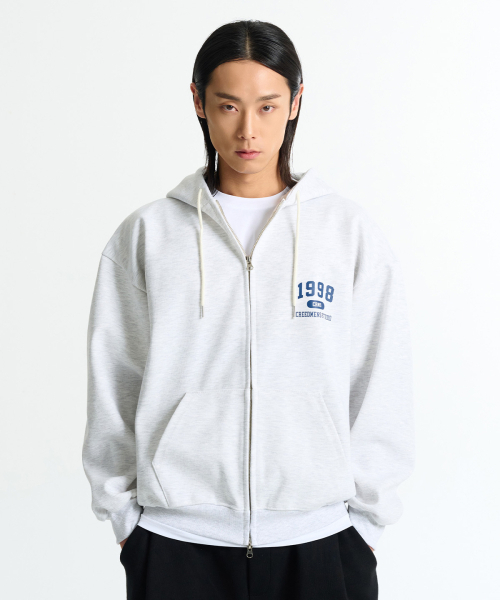 CREEDMENS(クリードマンズ)の「2-WAY 1998 creedmens studio フードパーカー(ホワイトメランジ)(パーカー・メンズ・その他・M/L)」の1枚目の写真