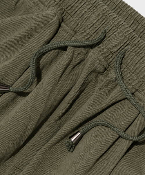 CARGOBROS（カーゴブロス）の「ワイドクロップコットンパンツ（カーキ）（その他パンツ・メンズ・その他・L/XL）」の3枚目の写真