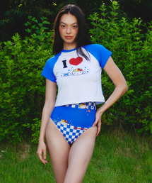 DELIGHTPOOL（ディライトプール）の「I  Love Swimming Water Top - Blue Wave（Tシャツ/カットソー）」