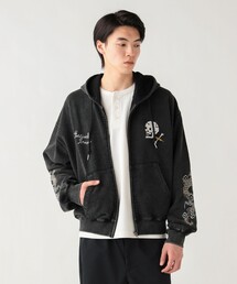 BEAMS HEART | 【7/24再値下げ】スノーウォッシュ スカジャン ジップパーカー(ユニセックス)(パーカー)