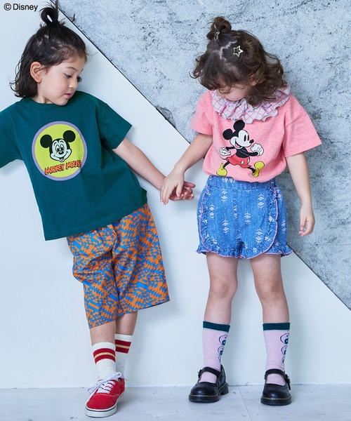 MARKEY'S(マーキーズ)の「【Disney】ミッキーマウス/プリントTシャツ(Tシャツ/カットソー・キッズ・ホワイト系その他/ブラック/ピンク系その他/グリーン・100/90/80/95/110/150/140/130/120)」の6枚目の写真