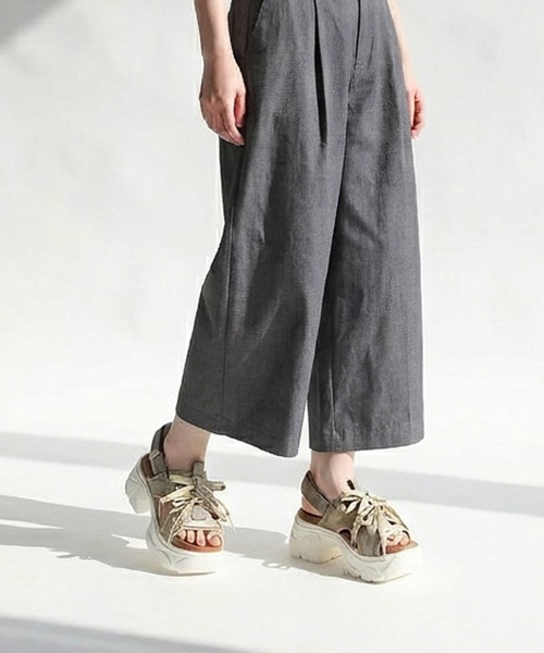 RiiiKa（リーカ）の「【RiiiKa/リーカ】レースアップ厚底サンダル（サンダル・レディース・アイボリー/ブラック/カーキ・S/M/L/LL）」の13枚目の写真