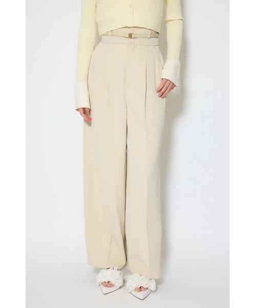 rienda(リエンダ)の「ベルトポイントハイウエストワイドパンツ 春服(スラックス・レディース・杢グレー/ライトピンク/ベージュ・SMALL/MEDIUM)」の7枚目の写真