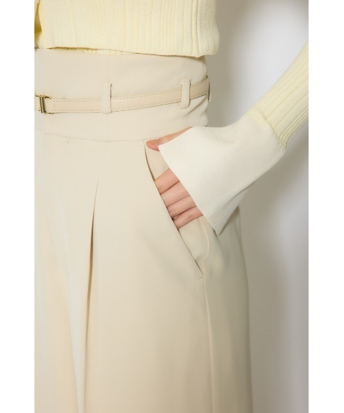 rienda(リエンダ)の「ベルトポイントハイウエストワイドパンツ 春服(スラックス・レディース・杢グレー/ライトピンク/ベージュ・SMALL/MEDIUM)」の15枚目の写真