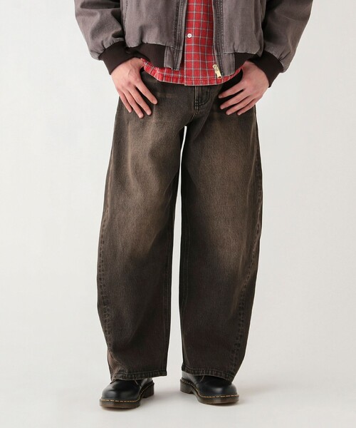 BEAMS HEART(ビームスハート)の「ブラスト カーブワイド バギーデニム(デニムパンツ・メンズ・インディゴブルー/ブラック・SMALL/MEDIUM/LARGE)」の1枚目の写真