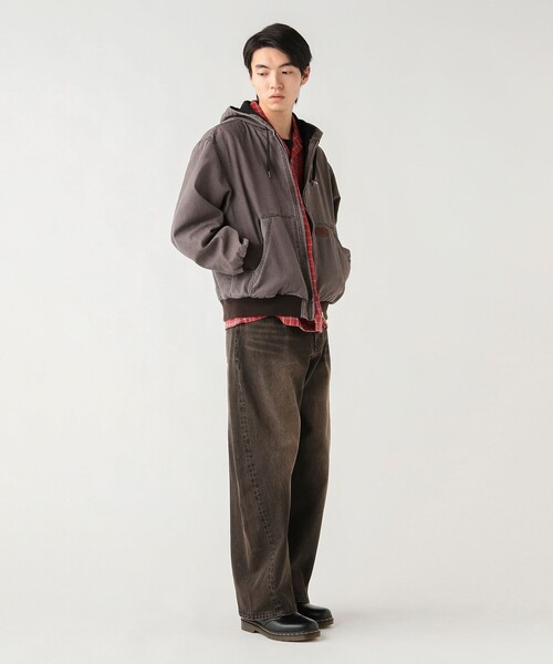 BEAMS HEART(ビームスハート)の「ブラスト カーブワイド バギーデニム(デニムパンツ・メンズ・インディゴブルー/ブラック・SMALL/MEDIUM/LARGE)」の3枚目の写真