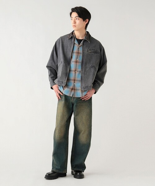 BEAMS HEART(ビームスハート)の「ブラスト カーブワイド バギーデニム(デニムパンツ・メンズ・インディゴブルー/ブラック・SMALL/MEDIUM/LARGE)」の7枚目の写真