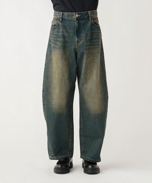 BEAMS HEART(ビームスハート)の「ブラスト カーブワイド バギーデニム(デニムパンツ・メンズ・インディゴブルー/ブラック・SMALL/MEDIUM/LARGE)」の10枚目の写真