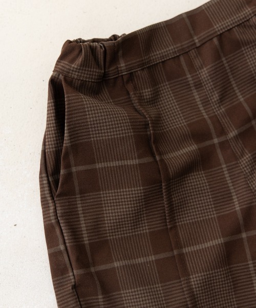 riziere(リジェール)の「チェックセンターシームハーフパンツ(スーツパンツ・キッズ・ブラウン・120/110/100/90/160/150/140/130)」の3枚目の写真